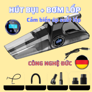 Máy hút bụi bơm lốp cầm tay 4 in 1