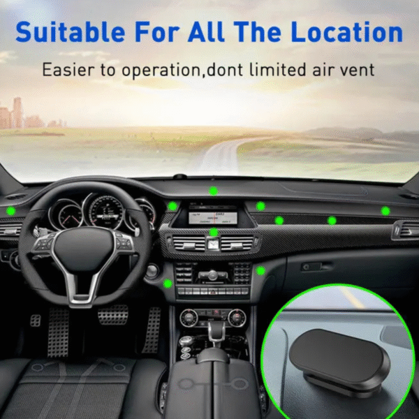 Giá Đỡ Điện Thoại Đế Hít Nam Châm Xoay 360° Trên Ô Tô - Ảnh 7