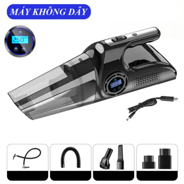 Máy hút bụi bơm lốp cầm tay 4 in 1 - Ảnh 4