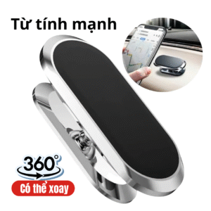 Giá Đỡ Điện Thoại Đế Hít Nam Châm Xoay 360° Trên Ô Tô