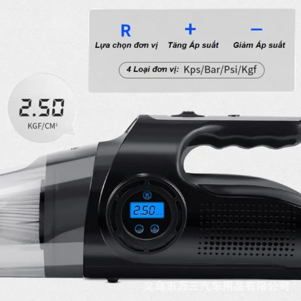Máy hút bụi bơm lốp cầm tay 4 in 1 - Ảnh 8