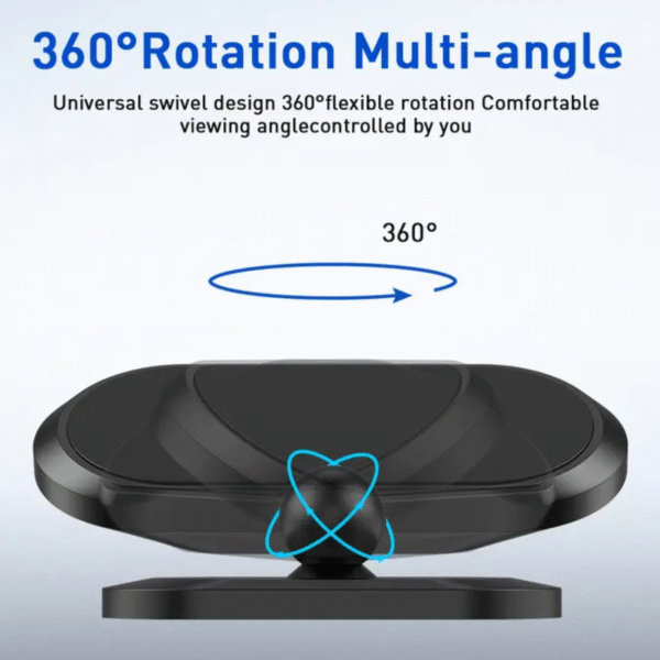 Giá Đỡ Điện Thoại Đế Hít Nam Châm Xoay 360° Trên Ô Tô - Ảnh 3
